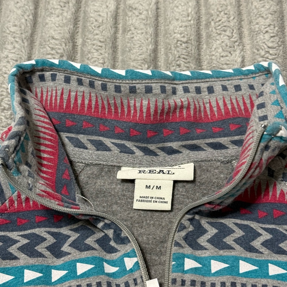 Ariat Multicolor Patterned Zip Up Sweater - image 3